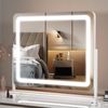 Vanity Mirror with Lights, 24.2" X 18.9" LED Make up Mirror, Light up Mirror wit
