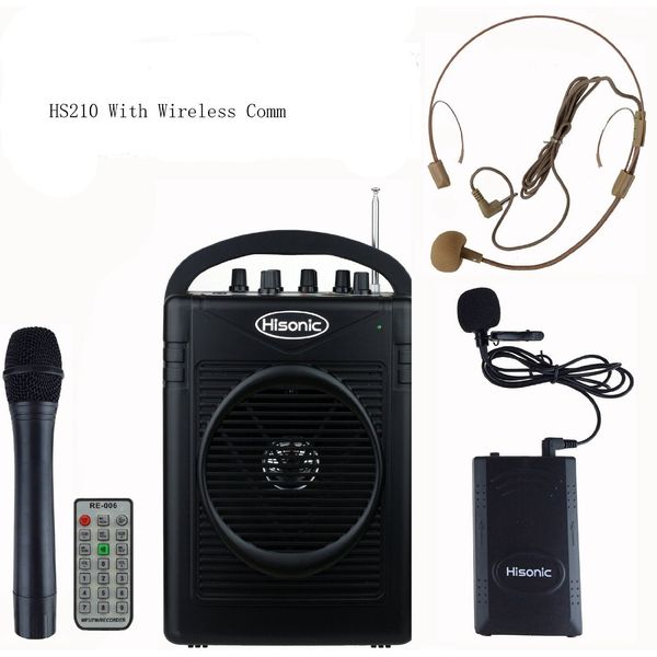 Hisonic HS210 Rechargeable Portable PA System with Wireless Microphone 
