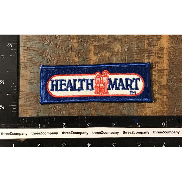 Vtg HEALTH MART Pharmacy Company Logo Sew-On Patch