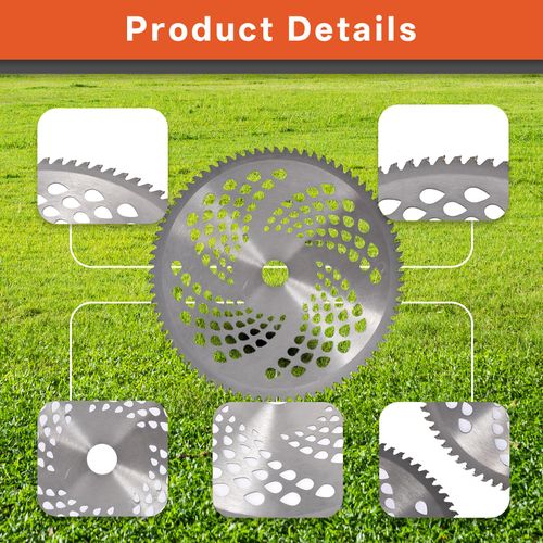 2-Pack 10Inch 40T/60T/80T Carbide Tip Brush Blades for Cutting Wood Bush and shrubs Most Petrol Brush Cutters (80T)