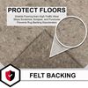 Plush Felt Rug Pad 5x7 Grey Cushion with Customizable Thickness Options