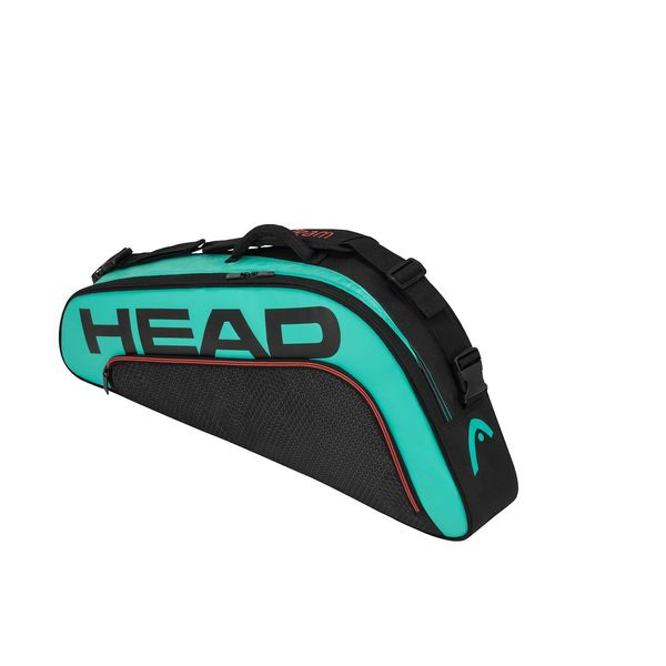 HEAD Tour Team 3R Pro Tennis Racquet Bag 3 Racket Tennis Equipment Duffle Bag - Black/Teal, One Size