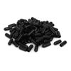 sourcing map 5mm Inner Dia Rubber Hose End Cap Screw Thread Protector Cover Black 100pcs