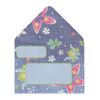 Punch Studio 84081 Greeting Card Set, Pouch Box (Paisley Pattern, Denim)