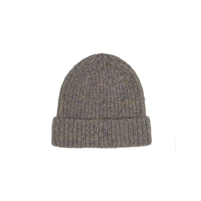 ONLY Damen Onlfreya Knit Rib Beanie Acc M tze, Pearl/Detail:MULTI MELANGE, Einheitsgröße EU