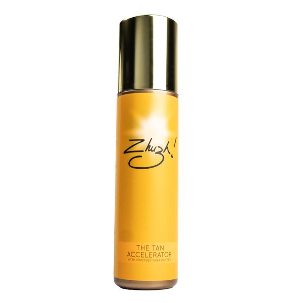 Zhuzh! Tan Accelerator 200ml - Fast Acting Natural Tan Enhancer, Hydrating Formula for Sun and Sunbed Use, Nourishing Ingredients for a Deep, Even, Long-Lasting Sun-Kissed Glow…