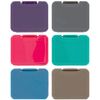 6 x Assecure Pro tough plastic storage case holder covers for SD SDHC & Micro SD memory cards (Multi-Colour opaque)