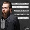 Detroit Grooming Co. Beard & Mustache Conditioner for Men with Argan Oil & Cocoa Seed Butter - Softener, Detangler, Hydrating Conditioner & Face Moisturizer - Cedarwood Amber- Black Edition - 8oz