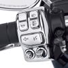 13x Chrome Hand Control Switch Cap Button Cover For Harley Road Glide Tri Glide