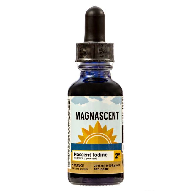 MAGNASCENT Nascent Iodine, 1 oz, 2% - High Potency Liquid Iodine drop