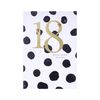Hallmark 18th Birthday Card - Contemporary Text Based Polka-dot Design