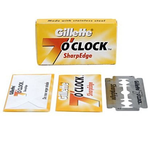 100 7 O'clock SharpEdge Double Edge Safety Razor Blades