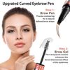 Waterproof Eyebrow Pen Long Lasting Eyebrow (Light Brown)