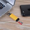 Memwah Micro SD Card Reader - Fast USB 2.0 Adapter for all MicroSD Cards, Micro SDHC, Micro SDXC - Orange