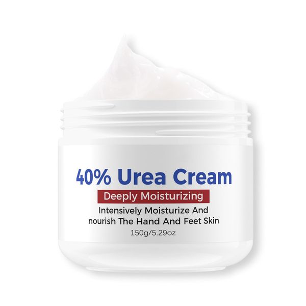 Urea Foot Cream, 40% Urea Cream Cracked Heel Repair Cream for Feet and Hand Foot Cream for Callus Remover & Nourishes Soften Maximum Strength for Hand Foot And Body Care 150g