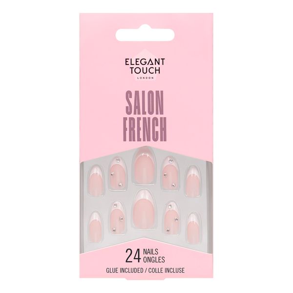 Elegant Touch French Nails 128