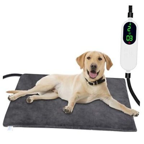 Pet Heating Pad, Dog Heating Pad with 13 Level Timer 28.0"L x 18.0"W x 1.3"Th