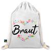 Shirtoo Hen Party Gym Bag Flower Bride, White