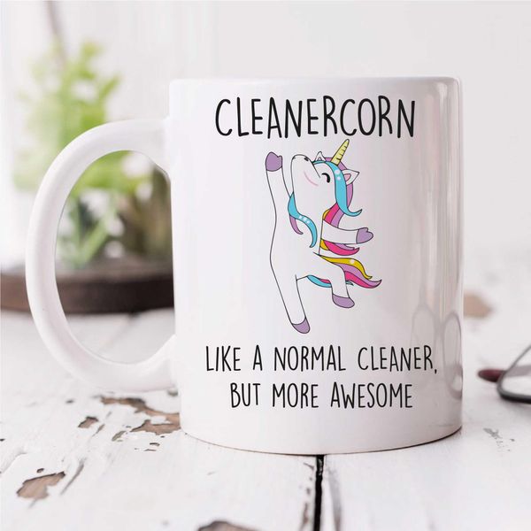 60 Second Makeover Limited Cleanercorn Mug Cleaner Unicorn Office Present Funny Mug Present
