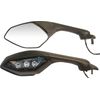 Emgo Right Side View Black Cat Eye Mirror (20-37501)
