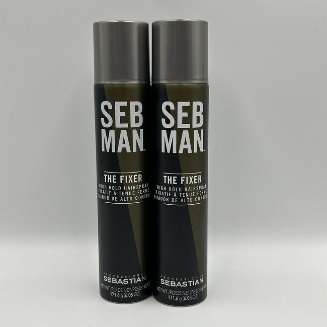 Seb Man The Fixer High Hold Hairspray 6.05 Oz. (TWO Pack) FREE Shipping