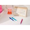 BIC 4 Colours Gradient Smooth Ink Retractable Multicoloured Ball Pen Pack of 5