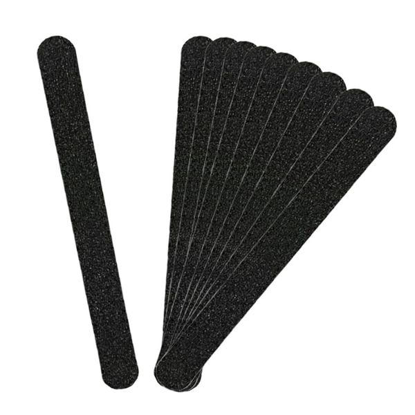 Nail File Black 80/80 File Set of 10 for Nail File, Sanding, Filing, Length Adjustment