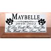 Pet Memorial Plaque for Shelf Or Mantel Personalized Pet Name & Date