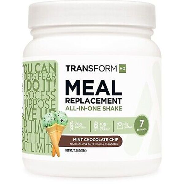 TransformHQ Meal Replacement Shake Powder 7 Servings (Mint Chocolate Chip)