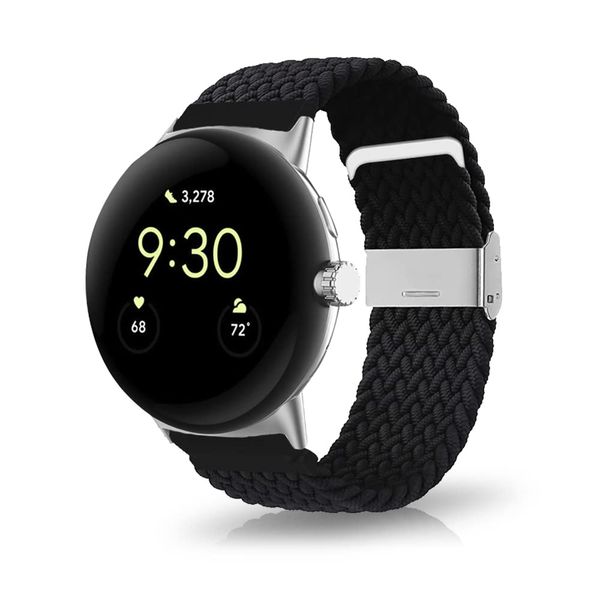 LuFiYa Band, For Google Pixel Watch 2/Google Pixel Watch, Watch Band, Nylon, Sports Band, Braided Band, Stretchable, Quick Drying, Replacement Belt, Unisex, Adjustable Size, For Google Pixel Watch 2,