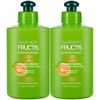 2 PACK GARNIER FRUCTIS INTENSELY SLEEK & SHINE SMOOTH LEAVE-IN CONDITIONING