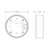 BEA 6" Round Surface Mount Box for Round Panther Push Plates / Magic Switch Wave