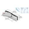 CRL 0PF20RPS Polished Stainless Right Offset Top Door Patch Fitting