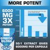 Vegan Ginkgo Biloba 360 Tablets | 6000mg Supplements for Memory & Cognitive Functions | Pure Source Nutrition