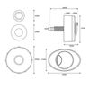 home store Dual Flush Concealed Cistern Button BLACK