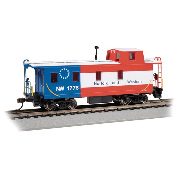Bachmann Track H0 Slanted Offset Cupola Caboose Norfolk & Western