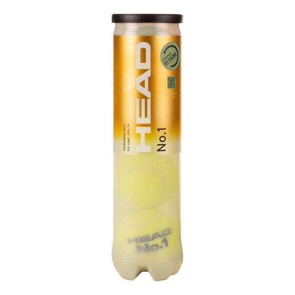 Head No.1 4 Tin Tennis Balls, Nosize
