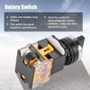 2 Position Momentary Rotary Switch 22mm Auto Reset Switch Selector LA38-11BX22