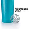 BlenderBottle Classic Shaker Bottle Perfect for Protein Shakes and Pre Workout, 28-Ounce, Clear/Black