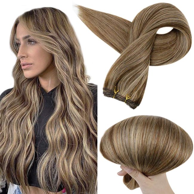 Human hair outlet extensions weft bundles