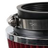 Red 3inch 76mm High Flow Inlet Dry Air Filter Cold Air Intake Cone Replacement