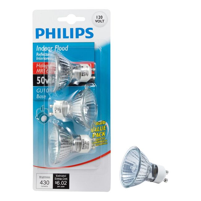 Philips 50-Watt Equivalent MR16 GU10 Base LED Light Bulb Bright