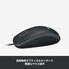 Logicool M100nBK Wired Mouse, Symmetrical, USB, Easy Connection, M100, Black