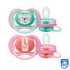 Philips Avent Ultra Air Dummy 18+ Months SCF349 Bite Resistant Teat Twin Pack