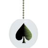 Poker Casino Cards Spade Solid Ceramic Fan Pull