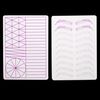 3pcs White Practice Skin Double Sides Eyebrow Tattoo Skin Practice with Purple Lines Durable and Realistic Training Tool for Design and Tattooing Skills Practice