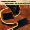 Welding Hood Leather - Cowhide Split Leather Welding Caps Protector with Neck Shoulder Drape - Full Head Cover Protection for Men & Women, Brown