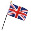 4"x6" UK British England Miniature Desk & Table Flags Flag
