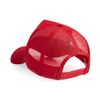 Plain Trucker Cap Mesh Back Baseball Cap Snapback - Red