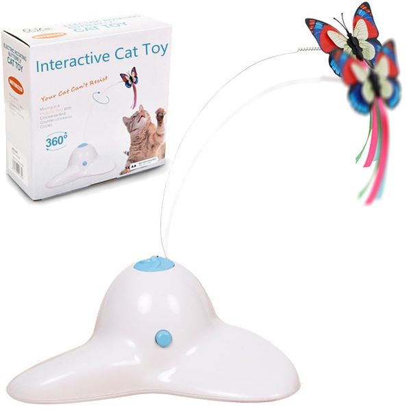 Speedy Panther Interactive Cat Toys for Indoor Cats Adult Kitten Toy Interactive Cat Toys with 360° Electric Cat Butterfly Toys Rotating